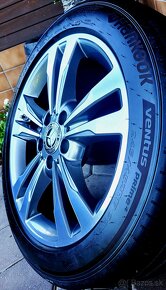 alu R17 5x112, senzory, pneu 245/45, orig. Mercedes E, TOP - 4