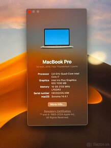 MacBook Pro 13” (2019) Intel i7 500 GB - 4