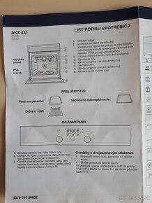 Vstavaná Elektrická rúra Whirpool  AKZ 431 - 4