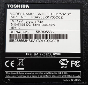 Toshiba Satellite P750-10Q - 4