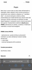 Kniznica, vitrina, obyvackova skrinka PRIMO - 4