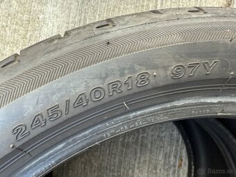 Letne pneumatiky BRIDGESTONE dvojrozmer 225/45 + 245/40 R18 - 4