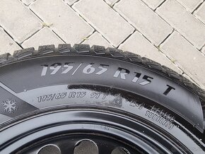 Zimné pneu 195/65 r15  5x112  octavia II - 4