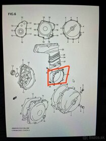 Filter CVT + kryt CVT Suzuki Burgman 650 - 4