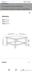 Konferenčný stolík Hemnes - 4