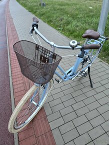 Mestský bicykel Elops 520 (džínovo-modrý) so zníženým rámom - 4