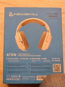 Newskill Aton Ivory - RGB Bluetooth slúchadlá bielé - 4