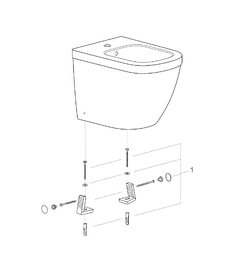 Predám Bidet stojaci Grohe Euro Ceramic - 4