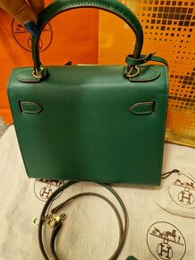 Nová luxusná kabelka HERMES KELLY 28 GREEN - 4