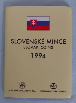 SADY SLOVENSKÝCH mincí roky: 1993, 1994, 1995, 1996, 1997 - 4