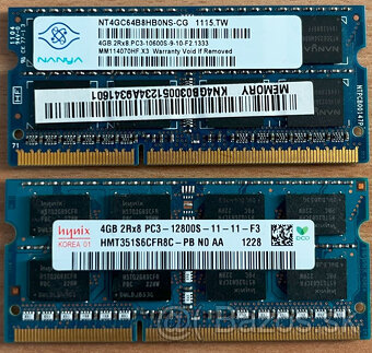 Ram DDR3/DDR3L 1066/1333/1600 MHz SODIMM - 4