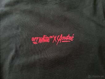 OffWhite x André tričká biele/čierne - 4