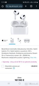 Apple AirPods 3 biele bezdrôtové slúchadlá s bezdrôtovým nab - 4