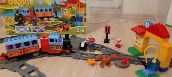 LEGO DUPLO vláčik 10507 + LEGO DUPLO kolajnicový set 10506 - 4