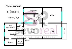 PRIAME CENTRUM BB / veľkomterážny TEHLOVÝ byt / F. Švantnera - 4