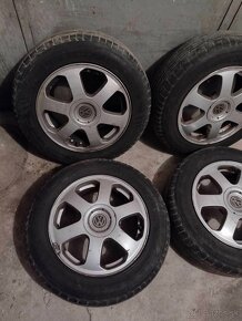 4ks alu disky orig. Škoda 5x100 R15 pneu 195/65 r15 5mm - 4