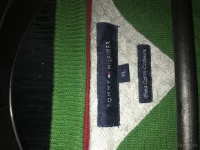 TOMMY HILFIGER originál limetkovy pánsky svetrik XL - 4