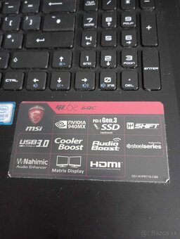 Predám starší herný PC MSI GL62 6QC - 4