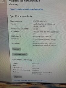 PC i5 7500 4jadro,4GBDDR4,GT1030 2GB,1TBHDD - 4