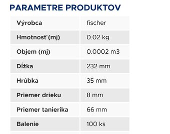 Fischer TERMOZ SV II EcoTwist Hmoždinky 100 ks - 4