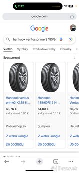 Hankook Ventus Prime 3 185/60 r15 letné pneu - 4