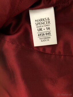 M&S dámska pravá kožená bunda, veľ. 14 UK, EU 42 - 4