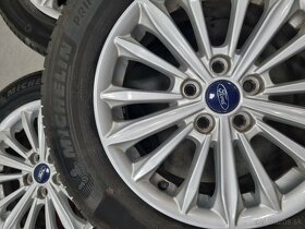 Originál ALU disky FORD 16"+letné pneumatiky Michelin - 4