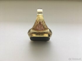 Zlatý prsteň, pánsky s ONYX kameňom, Zlatokov Trencin - 4