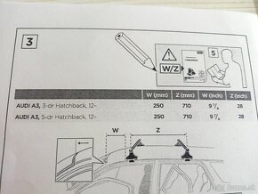 Strešný nosič + nosiče bicyklov THULE pre AUDI A3 (2013-) - 4