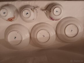 Míšeň, Meissen - malované porcelánové šálky - 4