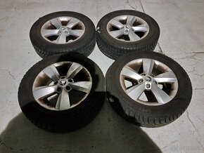 Predam Original Skoda 5x112 R16 a zimne pneu - 4