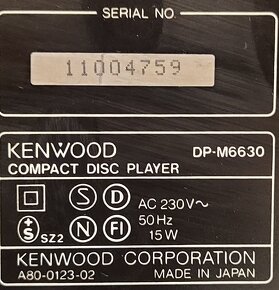 Predám Cd menič Kenwood DP-M6630 - 4