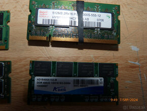 sodimm ddr3 4gb ddr2 2gb ddr1 1gb 10e kus ostatne 5e kus - 4