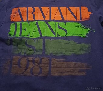 Armani jeans modré tenké - 4