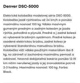 Elektro kolobežka Denver - 4