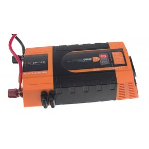 Menič napätia, invertor CARSPA s displejom 12/230V 600/1200W - 4