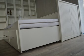 Rozkladacia posteľ s úložným priestorom  Hemnes - 4