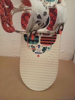 151 cm krasny farebny snowboard SALOMON s viazanim - 4