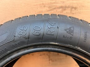 Zimné pneumatiky 185/60 R14 Kleber dva kusy - 4