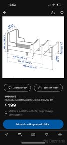 Rastúca posteľ IKEA BUSUNGE s matracom - 4