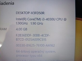 predám 15,6" notebook Dell - Intel core i3 - bez baterky - 4