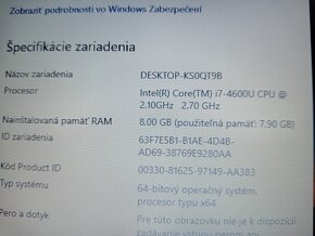 predám Hp elitebook 820 g1 , Intel i7, 8gb ram , ssd ,Win 10 - 4