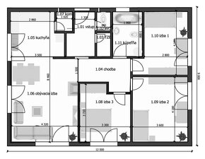 DREVODOM - NÍZKOENERGETICKÝ 4 izbový, 108 m2, okr. Topoľčany - 4