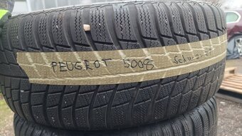 sada plechových diskov16 4x108 s pneu Bridgestone 215/55 R15 - 4