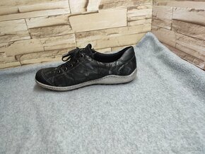 Remonte - Rieker 40 - dámske čierne topánky s membránou - 4