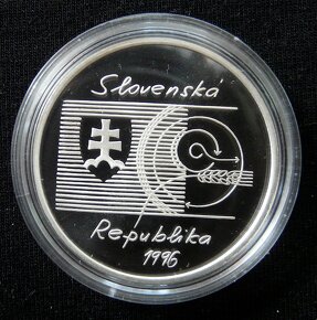 Slovenské strieborné 200 koruny proof, bk - 4