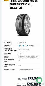 Pirelli SCORPION VERDE ALL SEASON 235/60 R18 107 V - 4