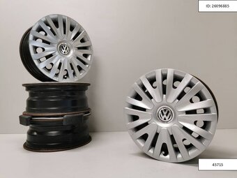 Vw Golf plechové disky 6x15 5x112 ET47 puklice 1228 - 4