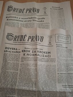 Predám historické noviny Rudé Právo, Listy Týdeník.. - 4