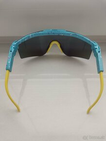 Športové slnečné okuliare Pit Viper - modro žlté - 4